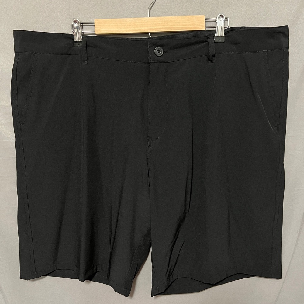 VTG OP Ocean Pacific OPFLEX Mens 4 Way Stretch Black Board Shorts Size 44